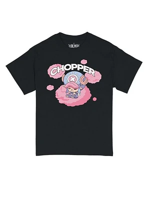 One Piece : T-shirt nuage rose Chopper