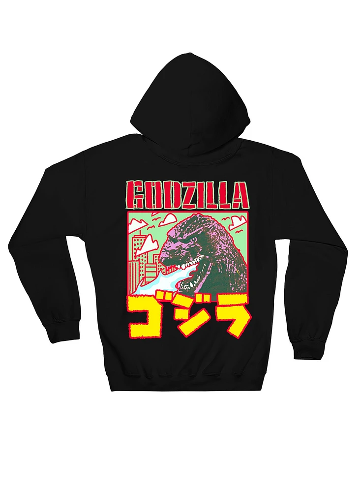Sweat à capuche graphique Godzilla 2 faces
