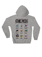 One Piece : Sweat à capuche avec logos de crâne de personnage