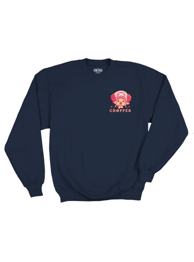 One Piece: Chopper Navy 2-Sided Crewneck