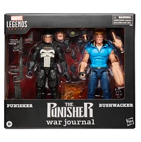 Marvel Legends Series Punisher and Bushwacker, 6" Comics Collectible Action Figure 