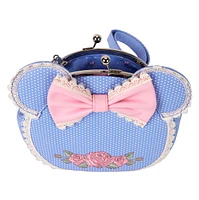 Loungefly : Sac bandoulière Minnie à fleurs et dentelle 