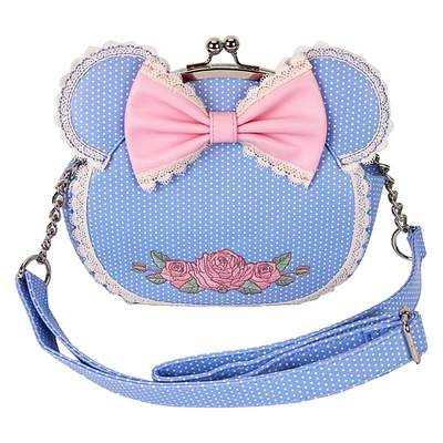 Loungefly : Sac bandoulière Minnie à fleurs et dentelle 