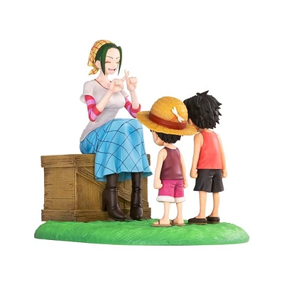 One Piece - Monkey D. Luffy, Ace, & Makino Revible Moment ICHIBANSHO Figure (Road to Dawn Ver.) 