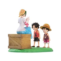 One Piece - Monkey D. Luffy, Ace, & Makino Revible Moment ICHIBANSHO Figure (Road to Dawn Ver.) 