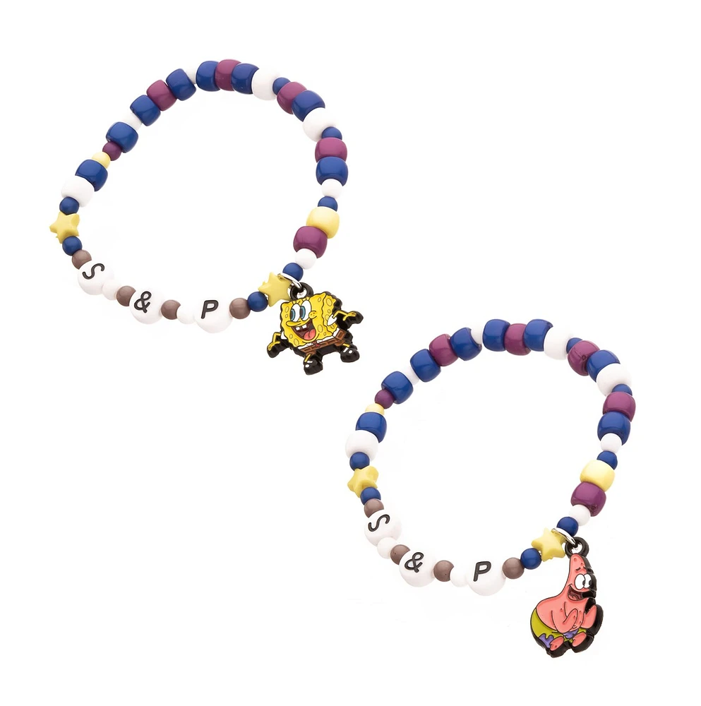 Bracelets BFF Bob l'éponge et Patrick 