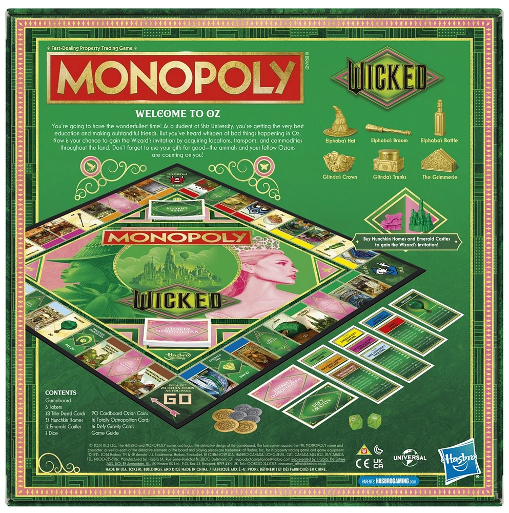 Monopoly Wicked Edition Board Game 