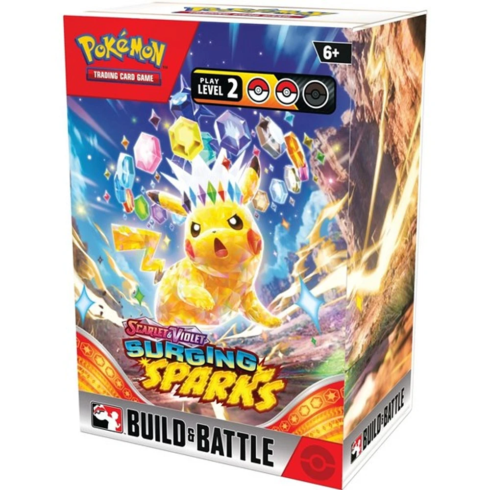 Pokémon Trading Card Game: Scarlet and Violet Surging Sparks Build and Battle Box 