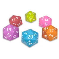 Giant D20 Foam Dice - Assortie – Une variation choisie au hasard