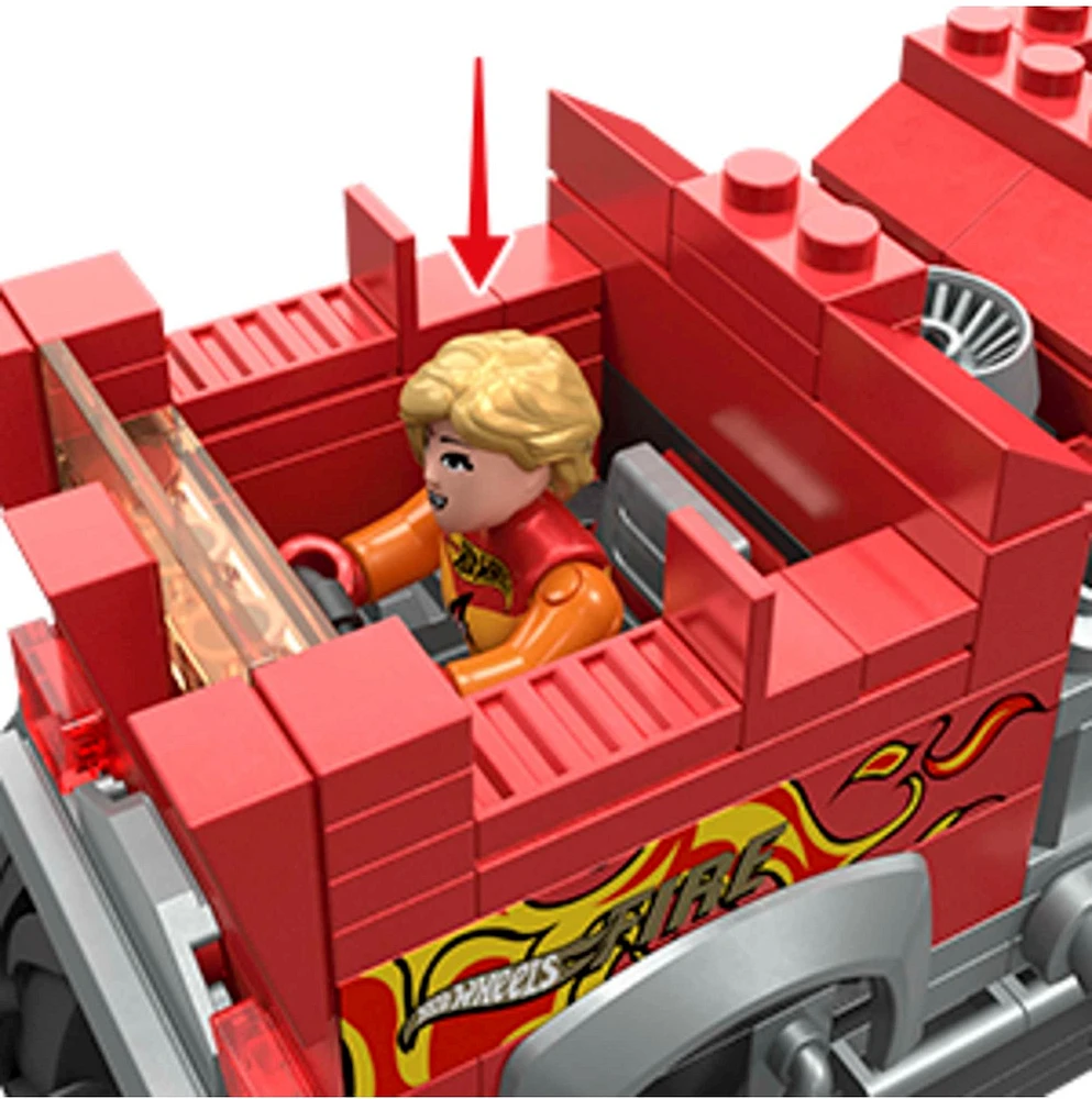 Mega Hot Wheels HW 5-Alarm Monster Truck Building Set - 279pcs 