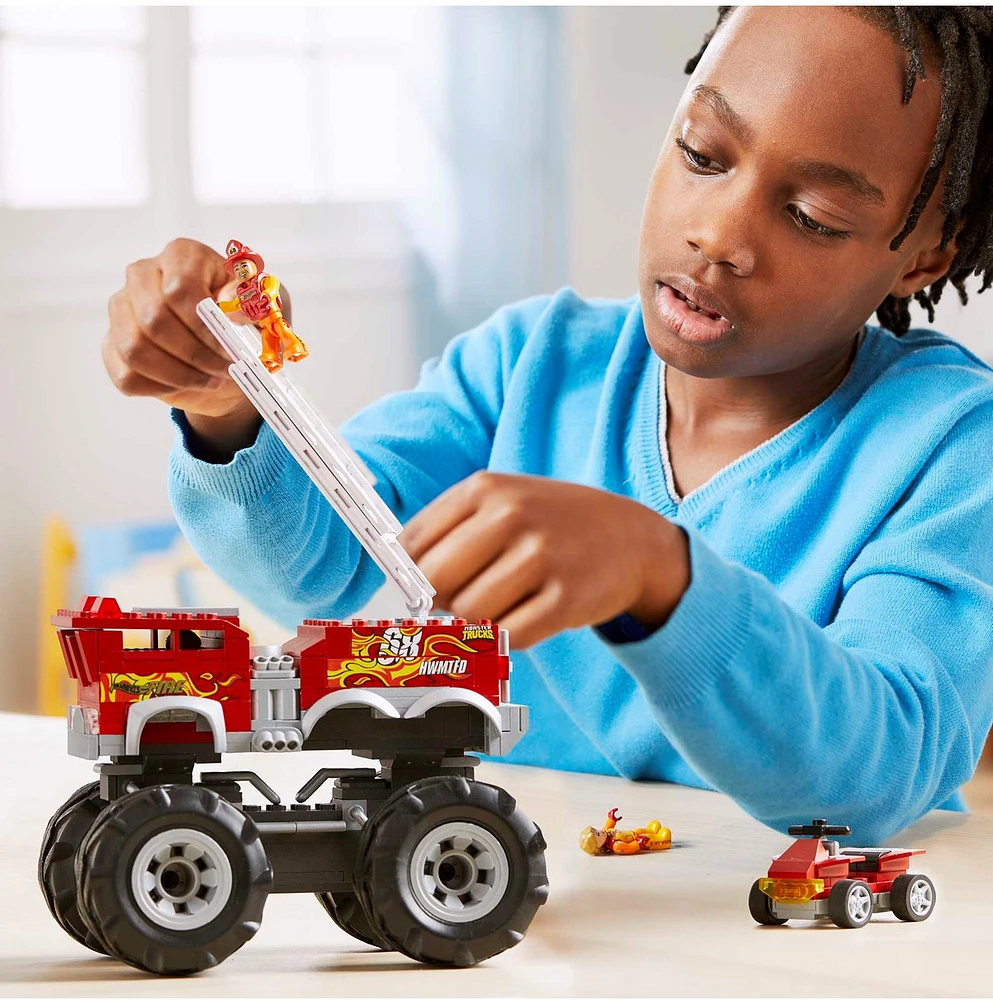 Mega Hot Wheels HW 5-Alarm Monster Truck Building Set - 279pcs 