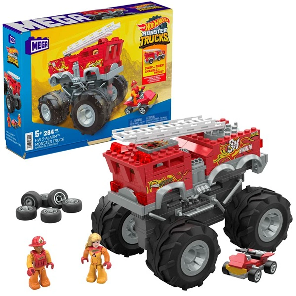 Mega Hot Wheels HW 5-Alarm Monster Truck Building Set - 279pcs 