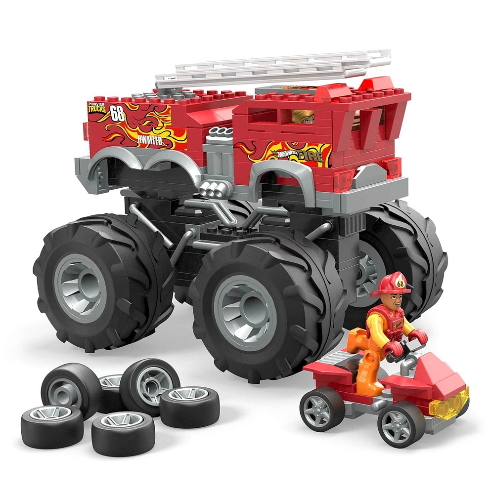 Mega Hot Wheels HW 5-Alarm Monster Truck Building Set - 279pcs 
