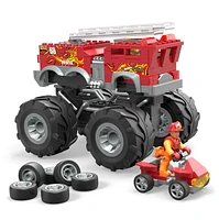 Mega Hot Wheels HW 5-Alarm Monster Truck Building Set - 279pcs 