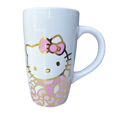 Tasse de voyage Hello Kitty rose et or 