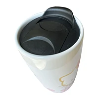 Tasse de voyage Hello Kitty rose et or 