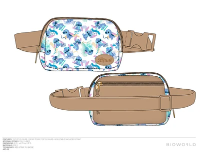 Sac ceinture en nylon Lilo & Stitch 