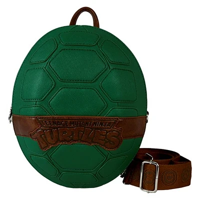 Loungefly: Teenage Mutant Ninja Turtles - Figural Shell Convertible Mini Backpack & Crossbody Bag 