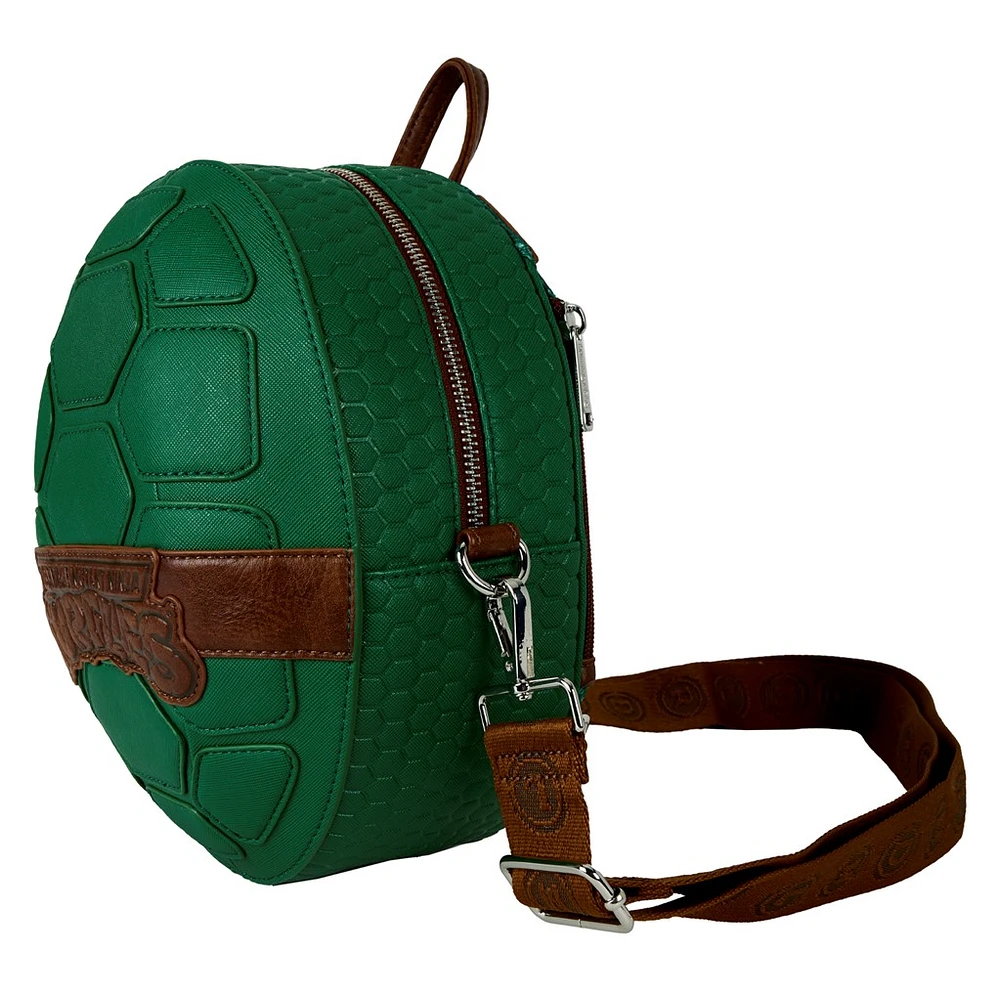 Loungefly: Teenage Mutant Ninja Turtles - Figural Shell Convertible Mini Backpack & Crossbody Bag 
