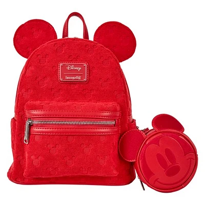 Loungefly: Mickey Mouse - All-Over Print Terry Cloth Mini Backpack 