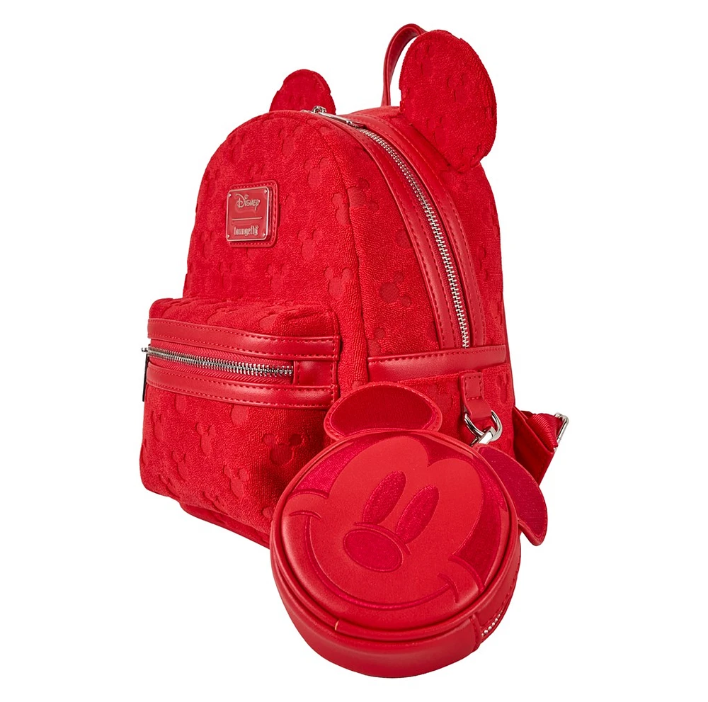 Loungefly: Mickey Mouse - All-Over Print Terry Cloth Mini Backpack 