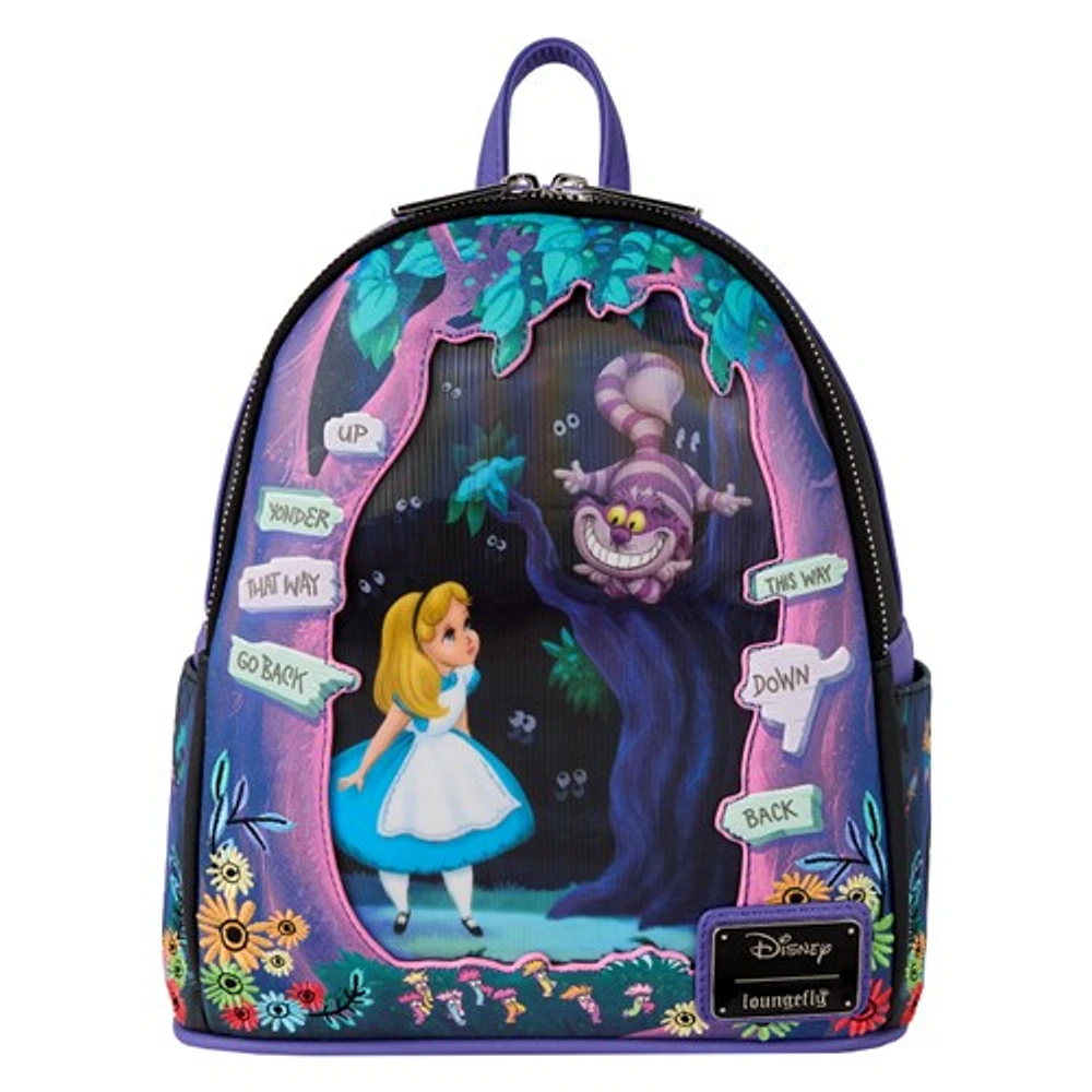 Loungefly: Alice in Wonderland - Tulgey Wood Lenticular Mini Backpack