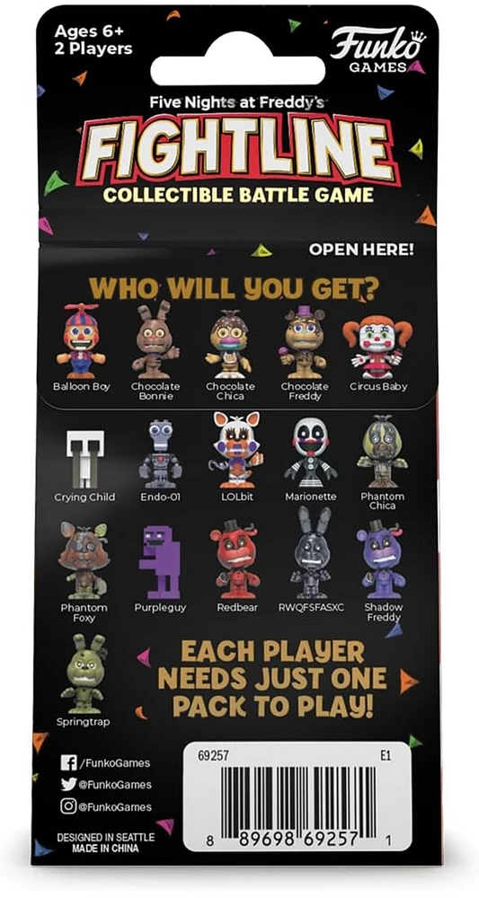Funko Five Nights at Freddy's FightLine Character Pack Collectible Game Expansion 