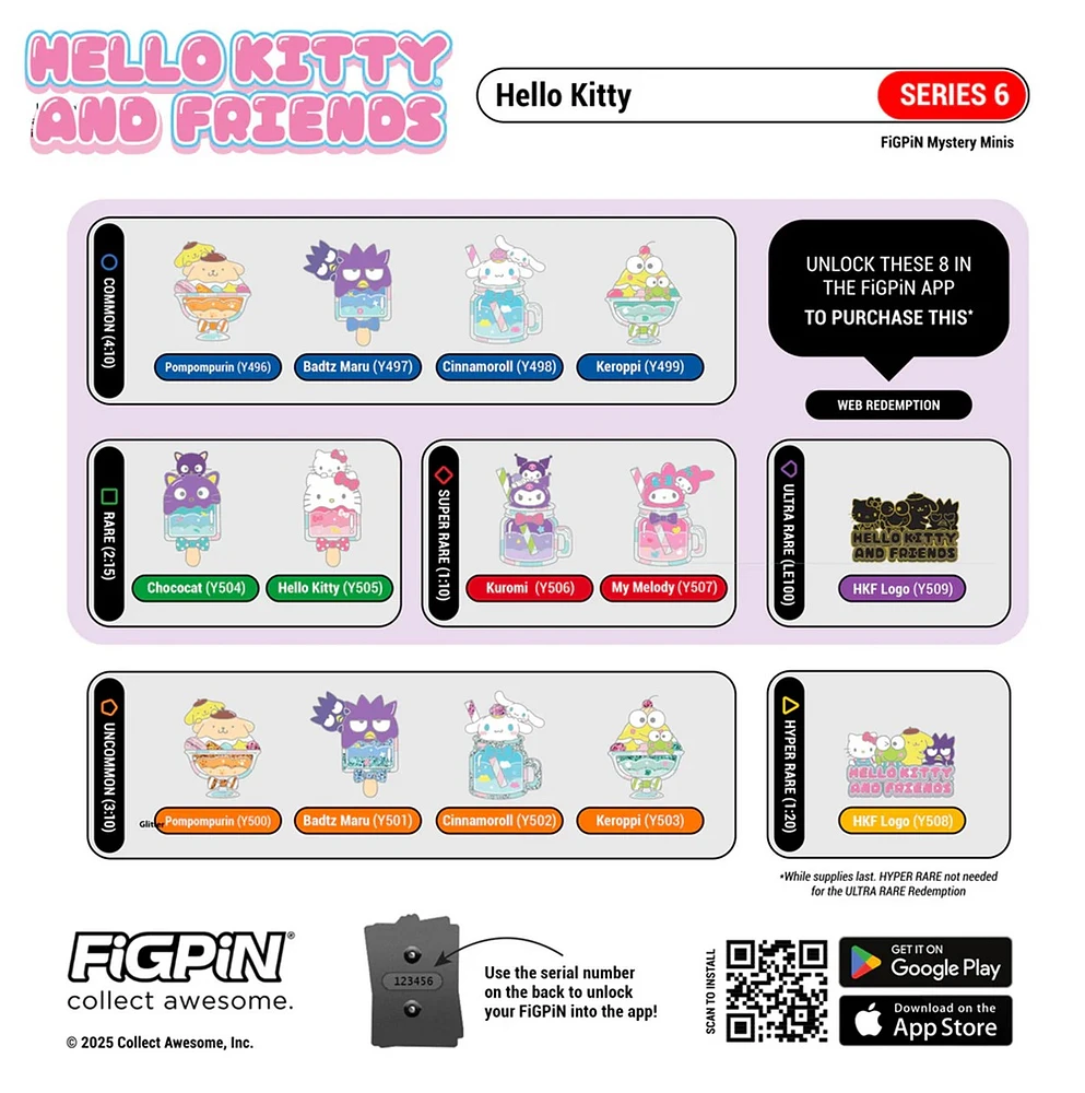 Hello Kitty Figpin Icepops Mystery Mini – Une variation choisie au hasard