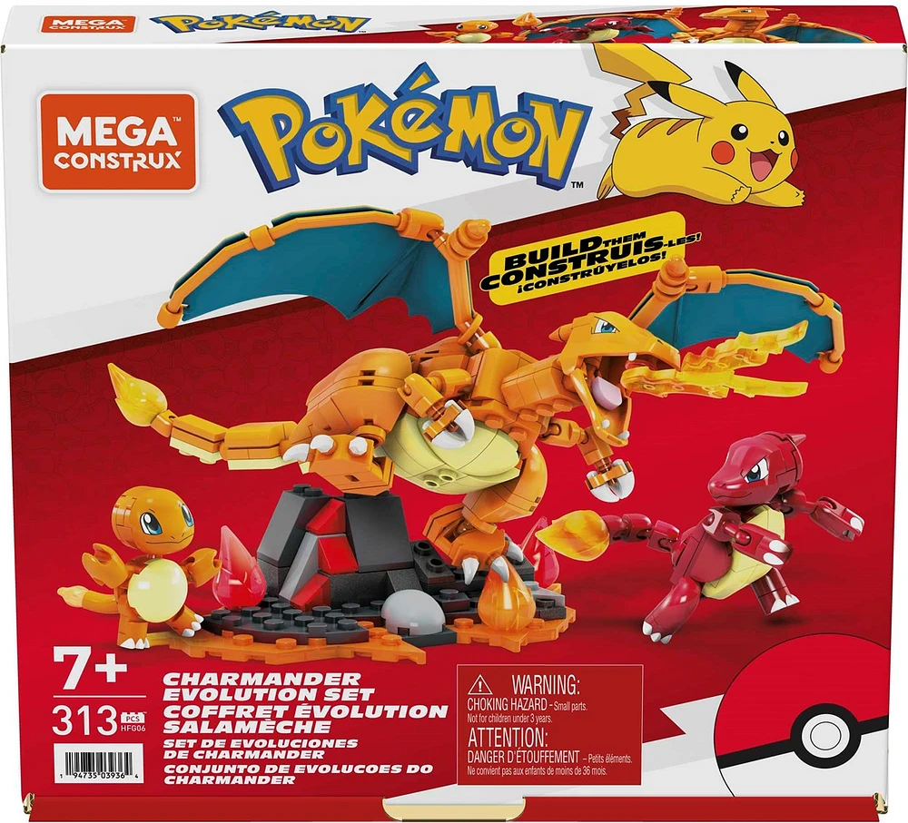 Mega Construx: Pokemon - Charmander Evolution Set 
