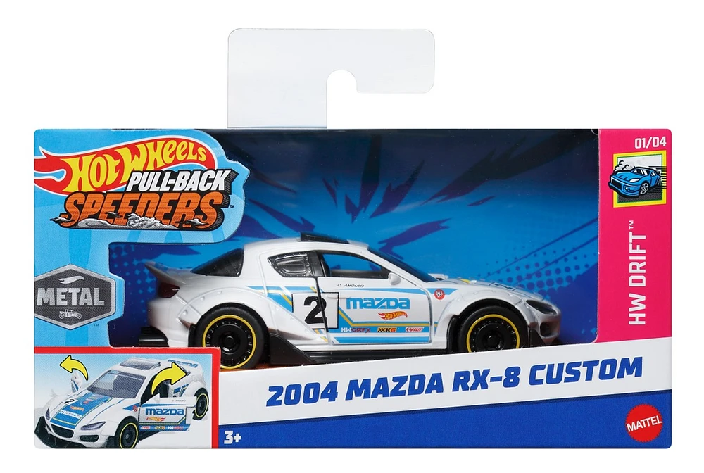 Hot Wheels Pull Back Speeders - Assortie – Une variation choisie au hasard