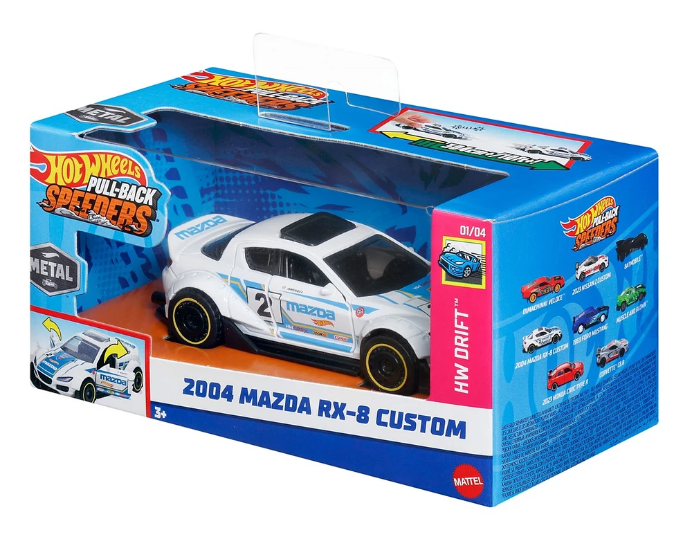 Hot Wheels Pull Back Speeders - Assortie – Une variation choisie au hasard