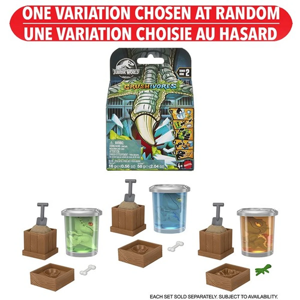 Jurassic World Crushivores - Singles Assortment – One Variation Chosen at Random