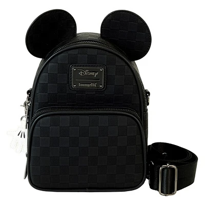 Loungefly : Mini sac à dos et bandoulière convertibles Mickey Ears 