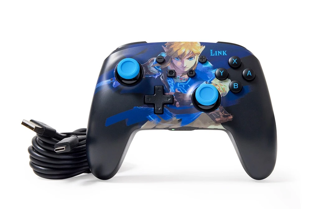 PowerA Enhanced Wireless Controller for Nintendo Switch with Lumectra - Wake Up Link 