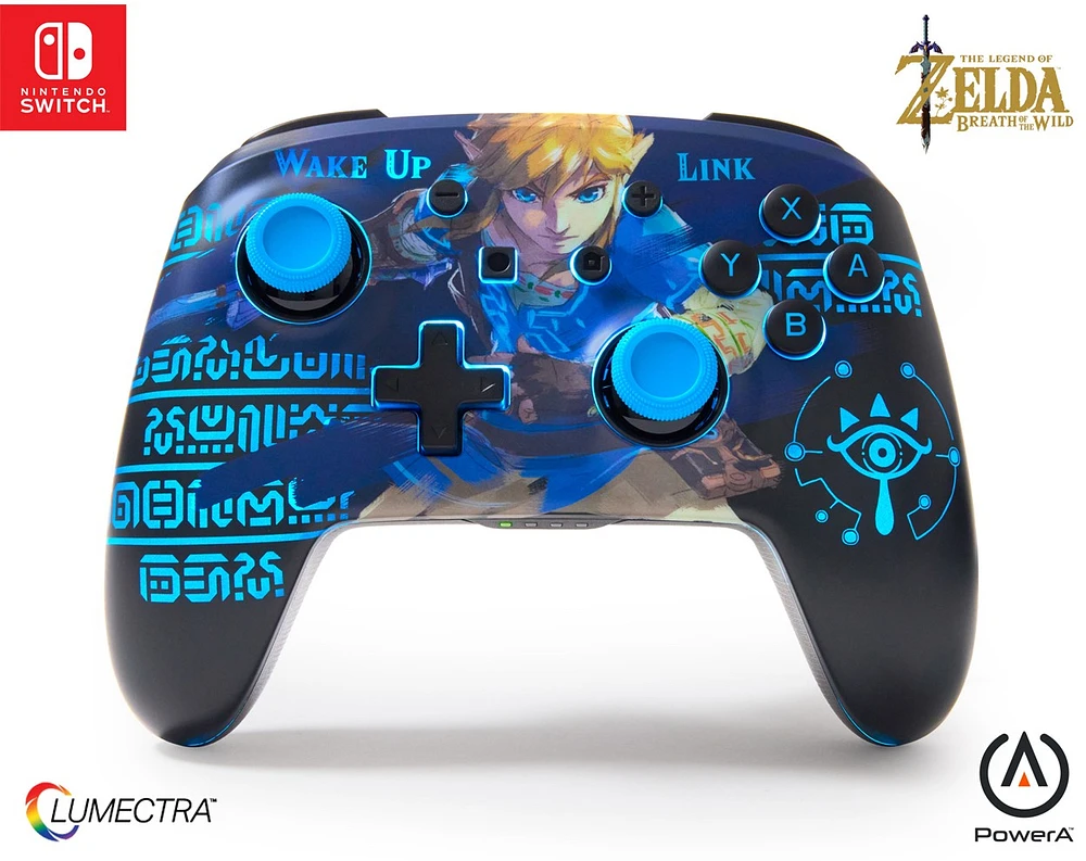 PowerA Enhanced Wireless Controller for Nintendo Switch with Lumectra - Wake Up Link 