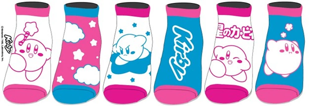 Kirby Outline Ankle Socks, 6pk