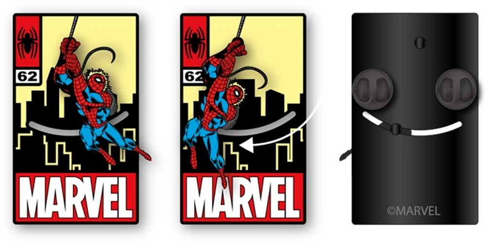 Épinglette coulissante Spider-Man