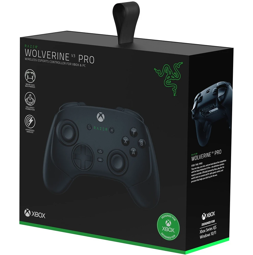 Razer Wolverine V3 Pro (Xbox Licensed) - Wireless Gaming Controller - Black - NASA Packaging  - Web Only