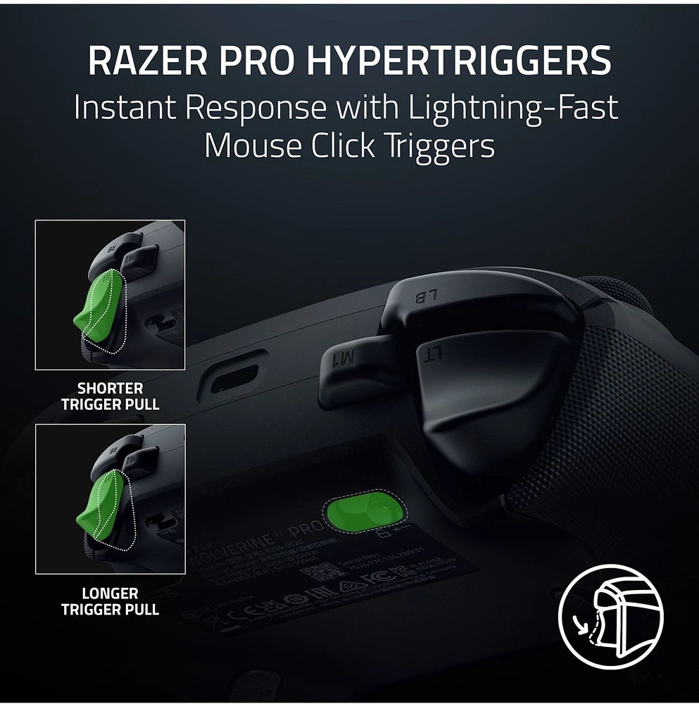 Razer Wolverine V3 Pro (Xbox Licensed) - Wireless Gaming Controller - Black - NASA Packaging  - Web Only