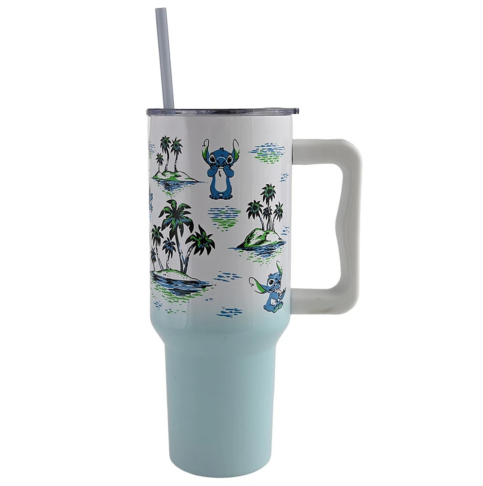 Verre à vin en acier inoxydable Stitch Palm Trees 