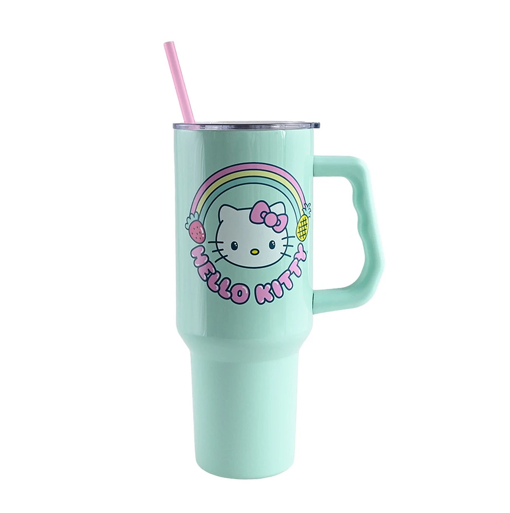 Gobelet en acier inoxydable Hello Kitty Rainbow & Fruits 