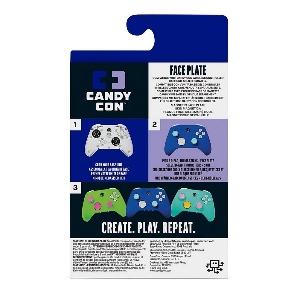 Candy Con Face Plate -  Bleu Cobalt 