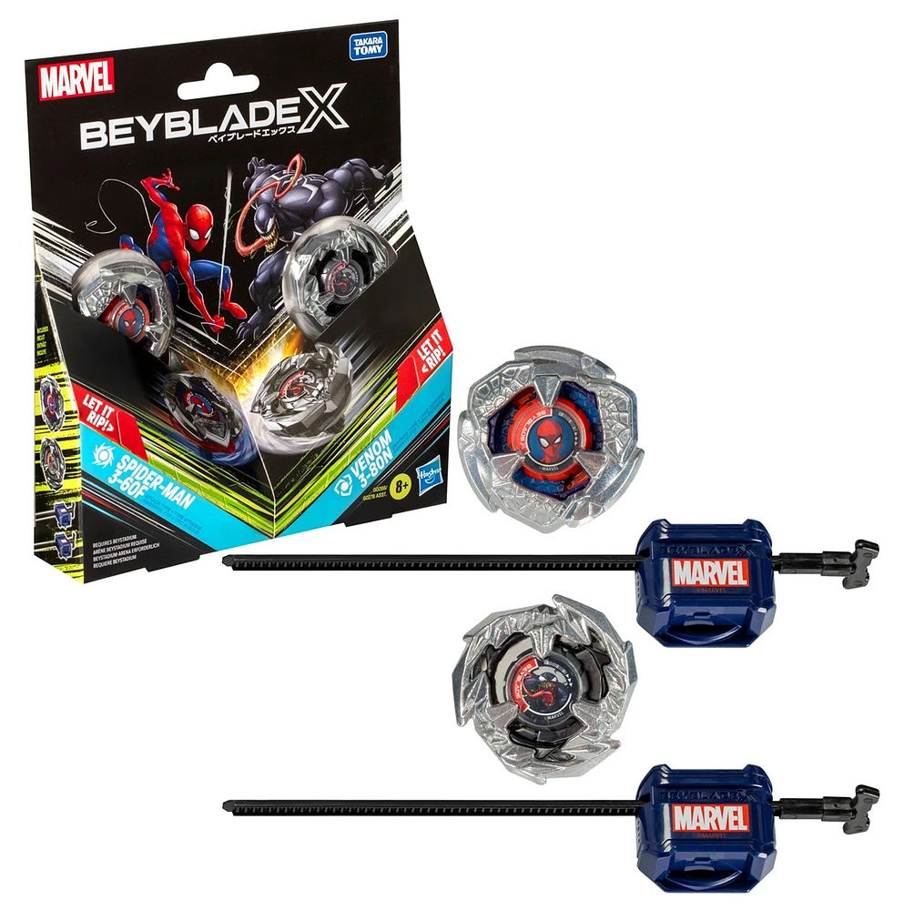 Beyblade X Marvel Collab, 2 pack - Assortie – Une variation choisie au hasard
