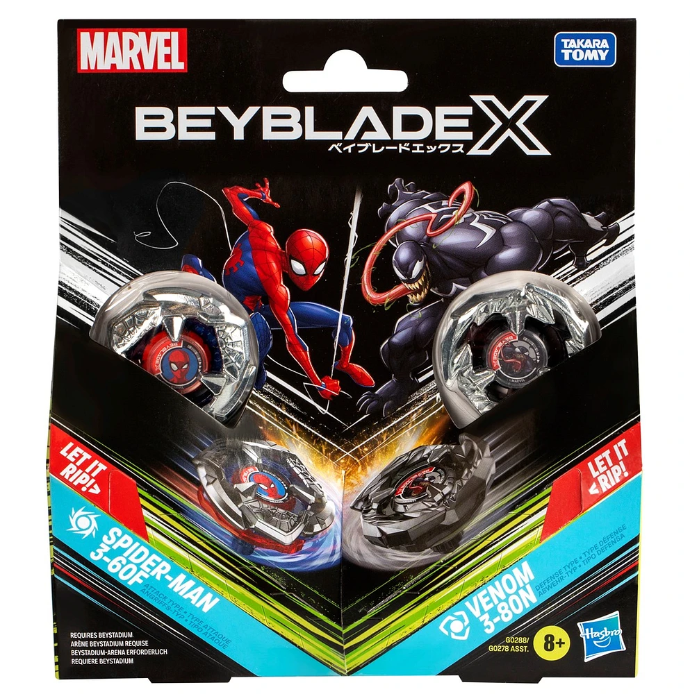 Beyblade X Marvel Collab, 2 pack - Assortie – Une variation choisie au hasard