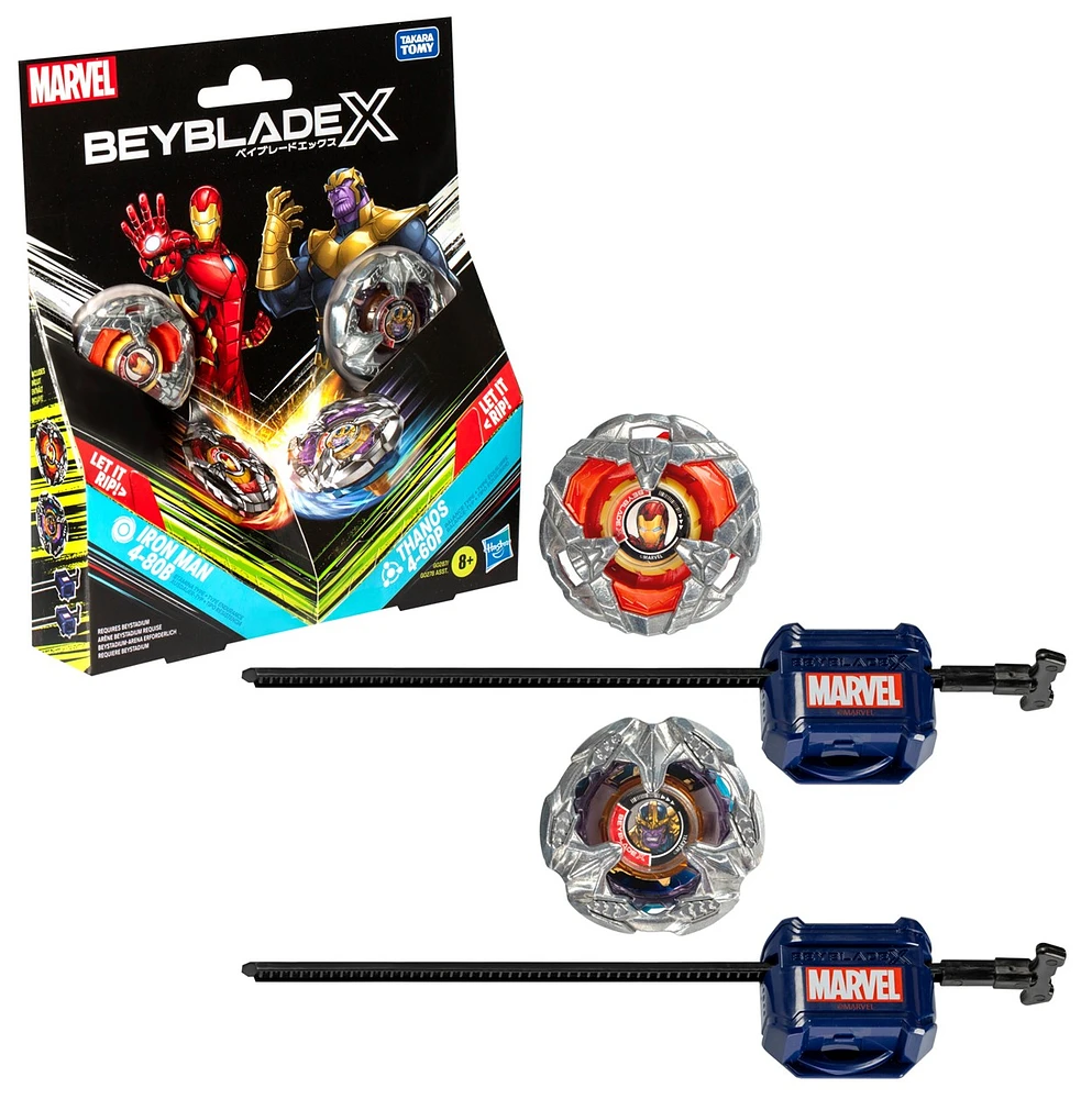 Beyblade X Marvel Collab, 2 pack - Assortie – Une variation choisie au hasard