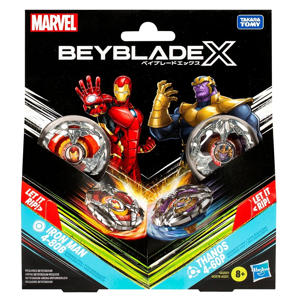 Beyblade X Marvel Collab, 2 pack - Assortie – Une variation choisie au hasard