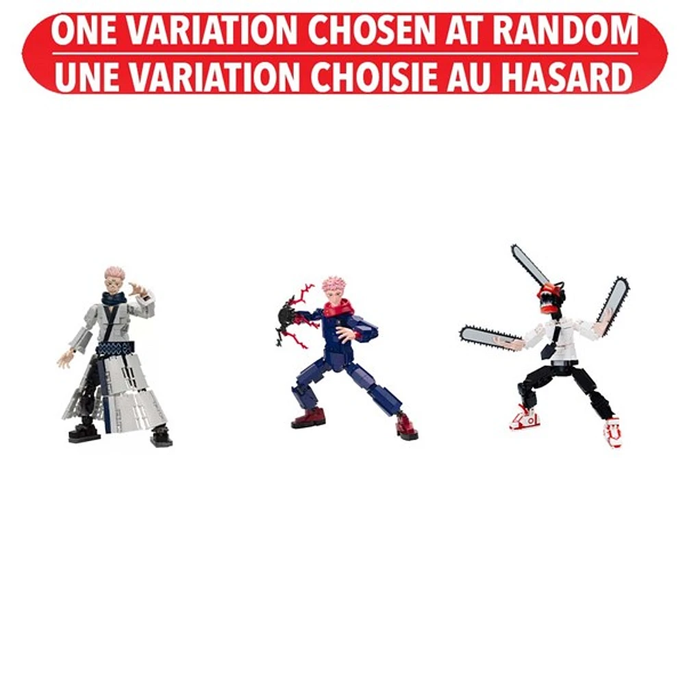 BLDR Anime Buildable Action Figure Set Assortie – Une variation choisie au hasard