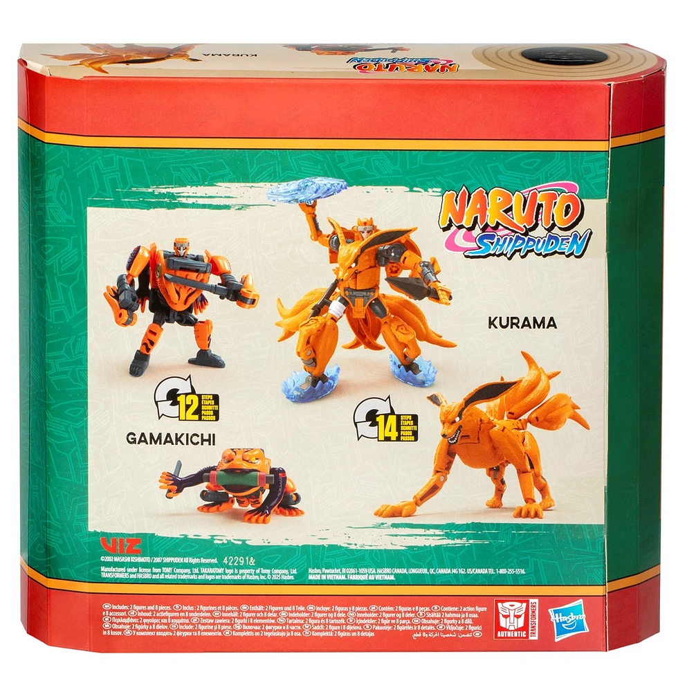 Transformers Collaborative NARUTO SHIPPUDEN x Transformers Kurama and Gamakichi 