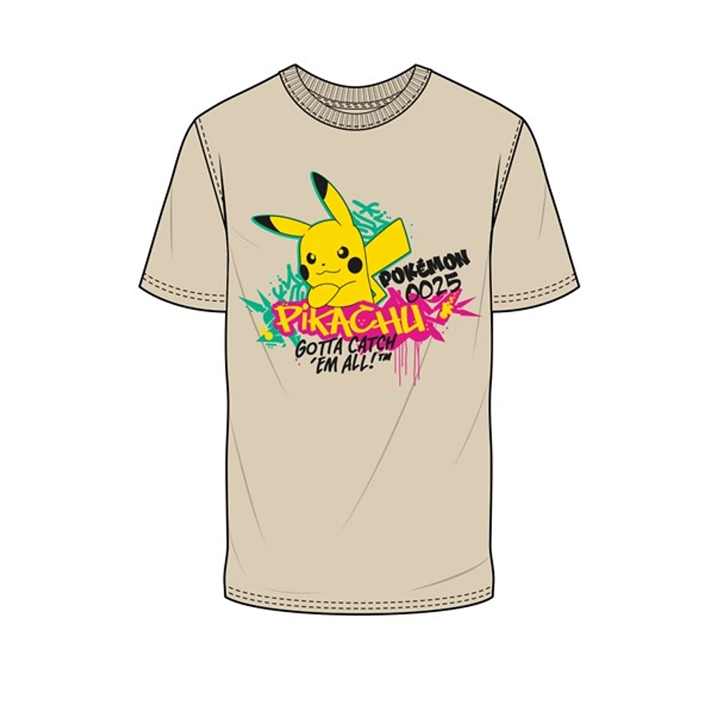 Pikachu Tan Tee