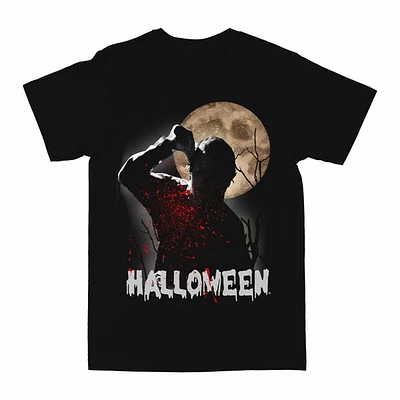 Halloween Moon Black Tee